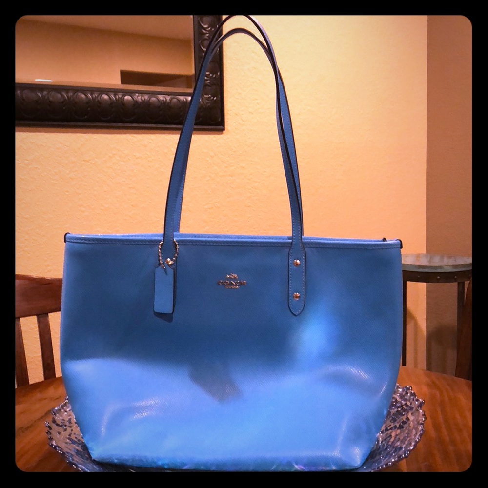 Coach Turquoise Tote